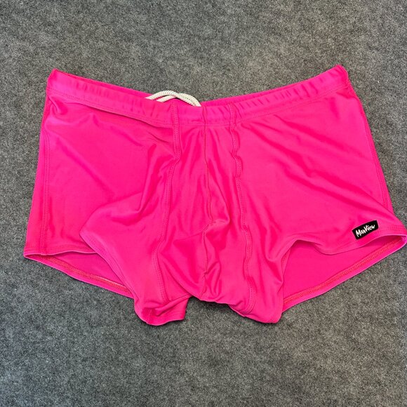 ManView Men’s Swim Trunks – Size XL – Bright Pink - Picture 9 of 10